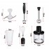 4 in 1 2 Speeds Handheld Immersion Hand Blender Set with Mixing Beaker Chopper Whisk for Smoothies US Plug