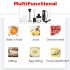 4 in 1 2 Speeds Handheld Immersion Hand Blender Set with Mixing Beaker Chopper Whisk for Smoothies US Plug