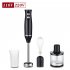 4 in 1 2 Speeds Handheld Immersion Hand Blender Set with Mixing Beaker Chopper Whisk for Smoothies US Plug