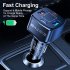4 in 1 38w Pd Qc3 0 3 1a 2usb Type c Fast Car Charger Dual Line Compatible For Iphone Xiaomi Huawei Mobile Adapter White