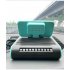 4 in 1 Car Fan Center Console Multi functional Cooling Fans Wireless Charging Mobile Phone Holder Interior Accessories Black blue 12V