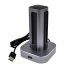 4 in 1 Dock Charging Stand Station Charger for Nintendo Switch Gamepad Controller Silver grey