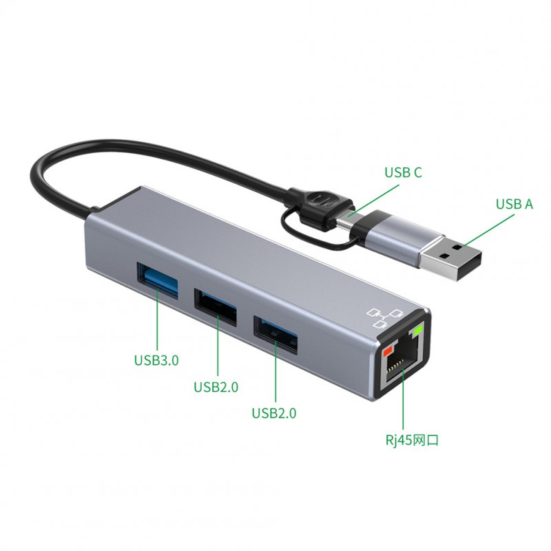 4-in-1 High-speed Hub Type-c Interface USB C Docking Station
