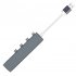 4 in 1 Hub Dock Multi functional Usb C Multi port Splitter Usb Adapter Station Portable Data Usb Splitter gray