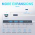 4 in 1 Hub Dock Multi functional Usb C Multi port Splitter Usb Adapter Station Portable Data Usb Splitter silver