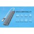 4 in 1 Hub Dock Multi functional Usb C Multi port Splitter Usb Adapter Station Portable Data Usb Splitter silver