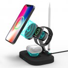 4-in-1 Magnetic Wireless Charger Stand Folding Fast Charging Dock