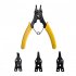 4 in 1 Multifunctional Snap Ring Pliers Multi Crimp Tool Ring Remover Retaining Circlip Pliers Red