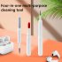 4 in 1 Portable Cleaning  Pen With Soft Brush Multi function Headphone Keyboard Camera Cleaner White