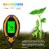 4 in 1 Soil Ph Meter Portable Lcd Screen Soil Acidity Temperature Humidity Sunlight Tester For Gardening Farming Soil meter  without battery 