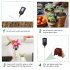 4 in 1 Soil Tester Temperature Humidity Sunlight Ph Value Acid base Soil Monitor For Gardening Plants black