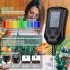 4 in 1 Soil Tester Temperature Humidity Sunlight Ph Value Acid base Soil Monitor For Gardening Plants black