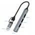 4 in 1 Type C Hub Docking Station Usb C To Usb3 0 Adapter For Notebook Laptop Computer Mobile Phone HC 77