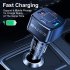 4 in 1 Usb Charger 38w Pd Qc3 0 3 1a 2usb Type c Fast Charging Dock Multifunctional Dual Line Car Charger Adapter White