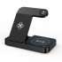 4 in 1 Wireless Charger Stand 15w Fast Charging Dock Station Compatible for Samsung Black