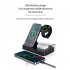 4 in 1 Wireless Charger Stand 15w Fast Charging Dock Station Compatible for Samsung Black