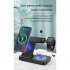 4 in 1 Wireless Charger Stand 15w Fast Charging Dock Station Compatible for Samsung Black