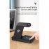 4 in 1 Wireless Charger Stand 15w Fast Charging Dock Station Compatible for Samsung Black