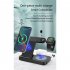 4 in 1 Wireless Charger Stand 15w Fast Charging Dock Station Compatible for IOS White