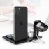 4 in 1 Wireless  Charger Adjustable Foldable Desktop Fast Charging Station Stand For Mobile Phone Watch Headphones Pencils White