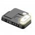 4 in 1 Wireless Fast Charger Alarm Clock RGB Night Light Wireless Charging Station for Watch Phone Black for Samsung