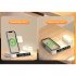4 in 1 Wireless Fast Charger Alarm Clock RGB Night Light Wireless Charging Station for Watch Phone Black for Samsung