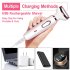 4 in 1 Women Hair Trimmer Painless Waterproof Usb Rechargeable Electric Razor for Nose Ear Eyebrow Arms Pearl White