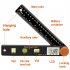 4 in 1 Woodworking Angle Ruler with Spirit Level Multi purpose Digital Display Protractor Tools