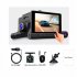 4 inch 3 Lens Car 170  Night Vision DVR Dash Cam Front   Rear and Inside Camera HD00150