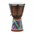 4 inch Djembe Professional African Drum Bongo Wood Musical Instrument Random pattern color_4 inch