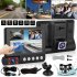 4 inch Ips Display Car  Driving  Recorder Touch Screen 170 Degrees Full Hd 1080p Front Camera Car Dash Cam Camera Auto Recorder black