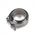 4 inch Stainless Steel  304 V Band Clamp W 2 Flange Turbo Exhaust Ss304 Silver