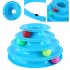 4 layer Funny Cat Crazy Ball Disk Pet Interactive Toys Amusement Plate Play Disc Turntable Cat Toy