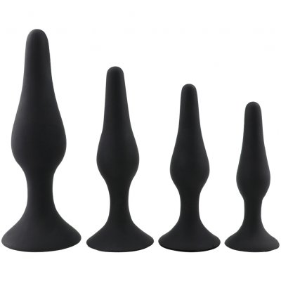 Wholesale 4 Pcs Sex Butt Plug Erotic Toys Silicone Anal Plug Adult