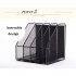 4 slot Mesh Metal Files Holder Rack Desk Document Organizer Student Book Stand Office Supplies Inner arc black