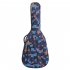 40 41 Inch Fashion Folk Acoustic Guitar Bag Canvas Guitar Backpack Carrying Case 40 41 inch blue plaid