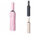 40 Inch Extra Large Windproof Golf Umbrella UV Protection Automatic Open Double Canopy Vented Sun Rain Triple Folding Umbrella Beige