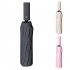 40 Inch Extra Large Windproof Golf Umbrella UV Protection Automatic Open Double Canopy Vented Sun Rain Triple Folding Umbrella Beige