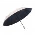 40 Inch Extra Large Windproof Golf Umbrella UV Protection Automatic Open Double Canopy Vented Sun Rain Triple Folding Umbrella Beige