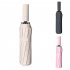 40 Inch Extra Large Windproof Golf Umbrella UV Protection Automatic Open Double Canopy Vented Sun Rain Triple Folding Umbrella Beige