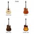 40 inch Acoustic Guitar For Beginners Folk Guitar With Wrench Wipe Cloth Playing Musical Instruments Gifts For Kids retro color