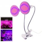 400 LED 40W Double head Clip Plant Grow Light with Red   Blue Light for Indoor Hydroponic Vegetable Cultivation European regulations