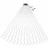 400 LED Christmas Lights 8 Lighting Modes High Brightness Energy Saving Christmas Star Lights For Christmas Wedding Holiday Party Decoration Warm White EU plug
