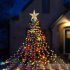 400 LED Christmas Lights 8 Lighting Modes High Brightness Energy Saving Christmas Star Lights For Christmas Wedding Holiday Party Decoration Warm White EU plug