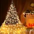 400 LED Christmas Lights 8 Lighting Modes High Brightness Energy Saving Christmas Star Lights For Christmas Wedding Holiday Party Decoration Warm White EU plug