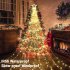 400 LED Christmas Lights 8 Lighting Modes High Brightness Energy Saving Christmas Star Lights For Christmas Wedding Holiday Party Decoration Warm White EU plug
