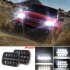 400 W 30000LM 7 inch LED Headlights 5X7 7X6 Led Beam Headlamp Led Headlight Angel Eyes for Jeep Wrangler