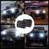 400 W 30000LM 7 inch LED Headlights 5X7 7X6 Led Beam Headlamp Led Headlight Angel Eyes for Jeep Wrangler