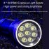 4000 Lumens Charging Flashlight Rainstorm Waterproof Flashlight With 3 Lighting Output Integrated Tail Switch 300M Irradiation Distance Strong Light Flashlight 