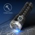 4000 Lumens Charging Flashlight Rainstorm Waterproof Flashlight With 3 Lighting Output Integrated Tail Switch 300M Irradiation Distance Strong Light Flashlight 